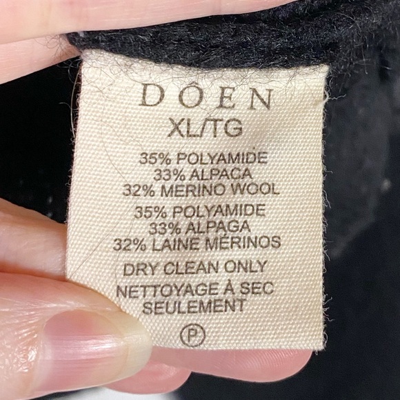 Doen Petra Alpaca Cardigan Black - Picture 7 of 7
